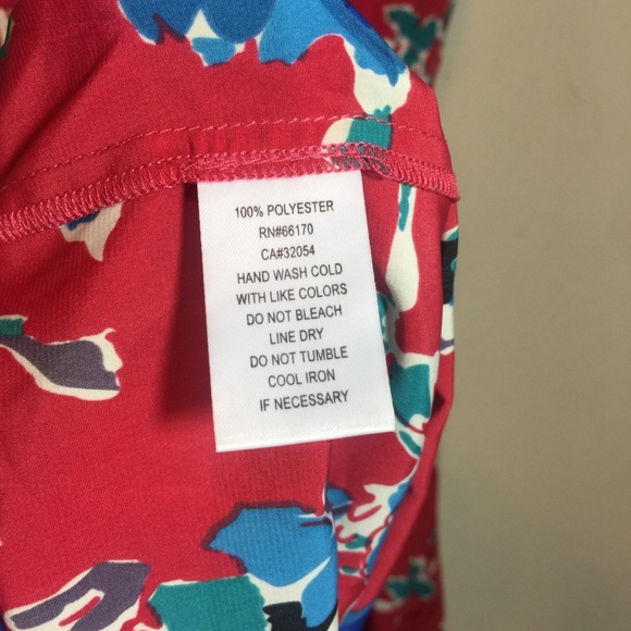 Anthropologie Red Floral Lace Up Back Pleate Dress - Picture 5 of 11